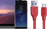 Кабель Aukey Braided Nylon (CB-AC2) USB-C to USB-A 3.1 (Red) купить в интернет-магазине icover