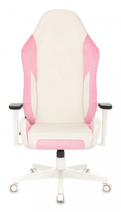 Игровое кресло Бюрократ Zombie EPIC PRO Fabric (White/Pink) купить в интернет-магазине icover