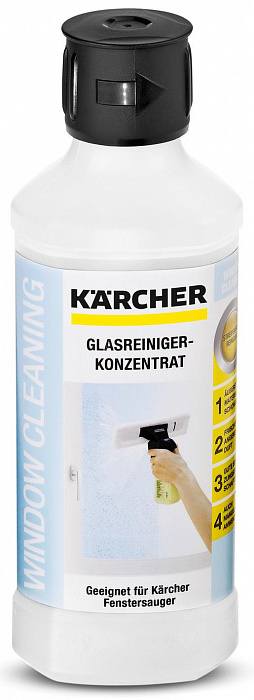 Концентрат чистящего средства Karcher RM 500 (6.295-796.0) для стекол 0.5л (White) купить в интернет-магазине icover