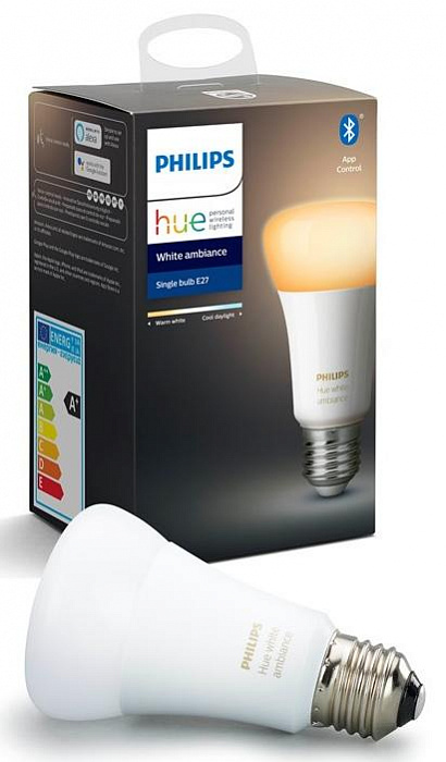 Умная светодиодная лампа Philips Hue White Ambiance E27 Bulb BT 929002216901 (White) купить в интернет-магазине icover