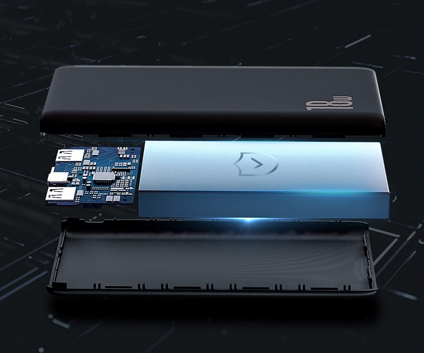 Внешний аккумулятор Baseus 10000mAh 18W PPDML-01 Quick Charge (Black) купить в интернет-магазине icover