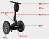 Leadway 2 Wheel Balancing Electric Scooter (RM02D+) 1600W 12V - сигвей с ручкой (Black) купить в интернет-магазине icover