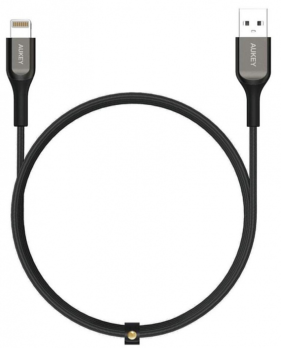 Кабель Aukey Kevlar (CB-AKL2-BL) USB-A/Lightning 2m (Black) купить в интернет-магазине icover