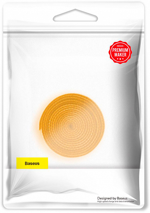 Органайзер проводов Baseus Rainbow Circle Velcro Straps 1m ACMGT-E0Y (Yellow) купить в интернет-магазине icover
