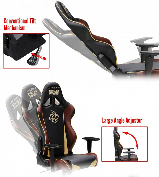 DXRacer Special Edition OH/RE126/NCC/NIP - компьютерное игровое кресло (Coffee) купить в интернет-магазине icover