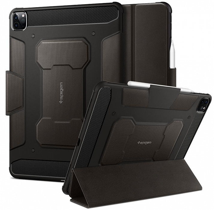 Чехол Spigen Rugged Armor Pro (ACS01031) для iPad Pro 12.9" 2018/2020 (Gunmetal) купить в интернет-магазине icover