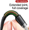 Кабель для iPhone, iPad Baseus Cafule (CALKLF-BV1) USB to Lightning 1m (Gold/Black) купить в интернет-магазине icover