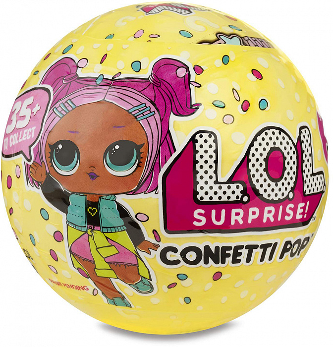 Кукла-сюрприз LoL Confetti Pop (Yellow) купить в интернет-магазине icover