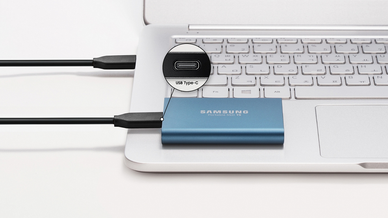 Внешний накопитель Samsung Portable SSD T5 2Tb MU-PA2T0B/WW (Black) купить в интернет-магазине icover