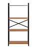 Стеллаж лофт RIDBERG CHICAGO 4 полки (Dark Oak) купить в интернет-магазине icover