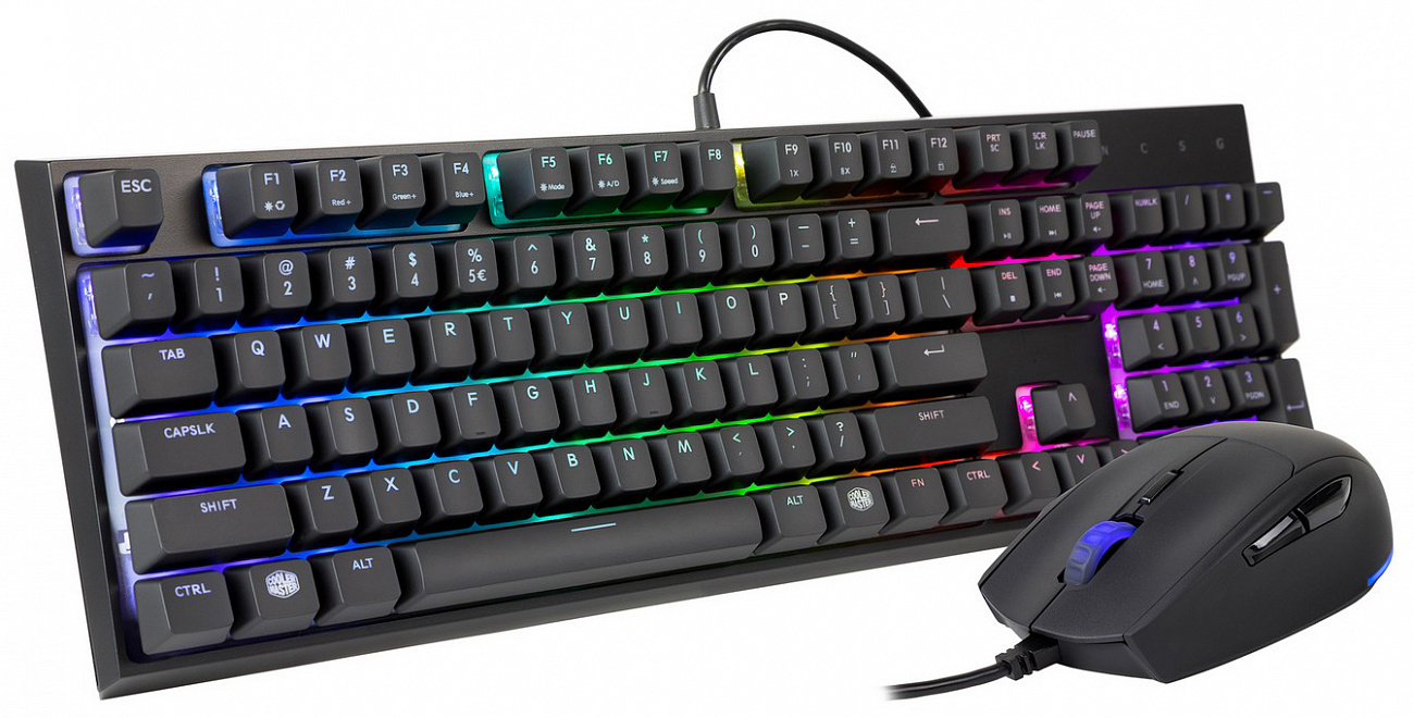 Комплект клавиатура и мышь Cooler Master MasterKeys Lite L Combo with RGB SGB-3040-KKMF1-RU (Black) купить в интернет-магазине icover