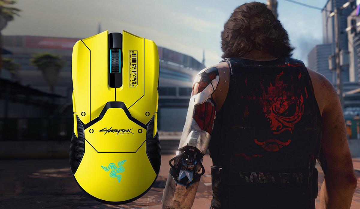 Игровая мышь Razer Viper Ultimate & Mouse Dock 8btn Cyberpunk 2077 Ed (RZ01-03050500-R3M1) купить в интернет-магазине icover