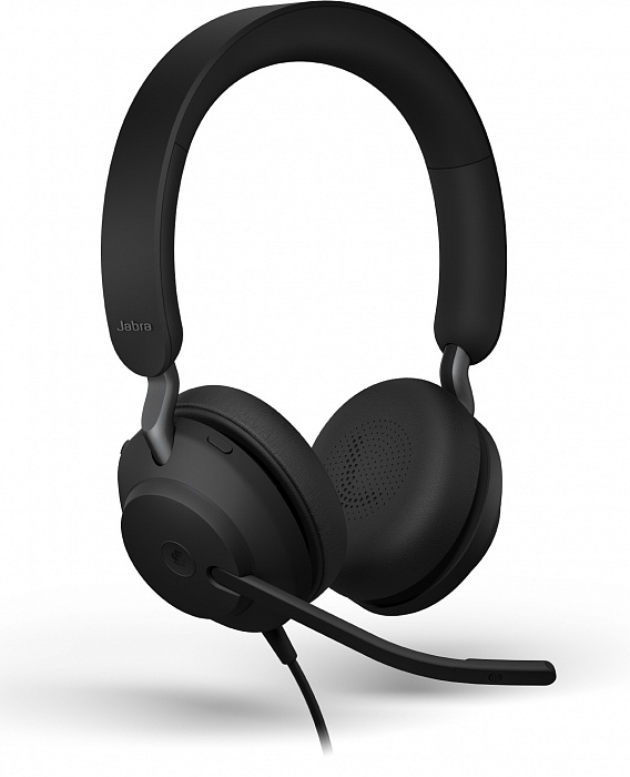 Проводная гарнитура Jabra Evolve2 40 (24089-989-899) UC Stereo USB-C (Black) купить в интернет-магазине icover