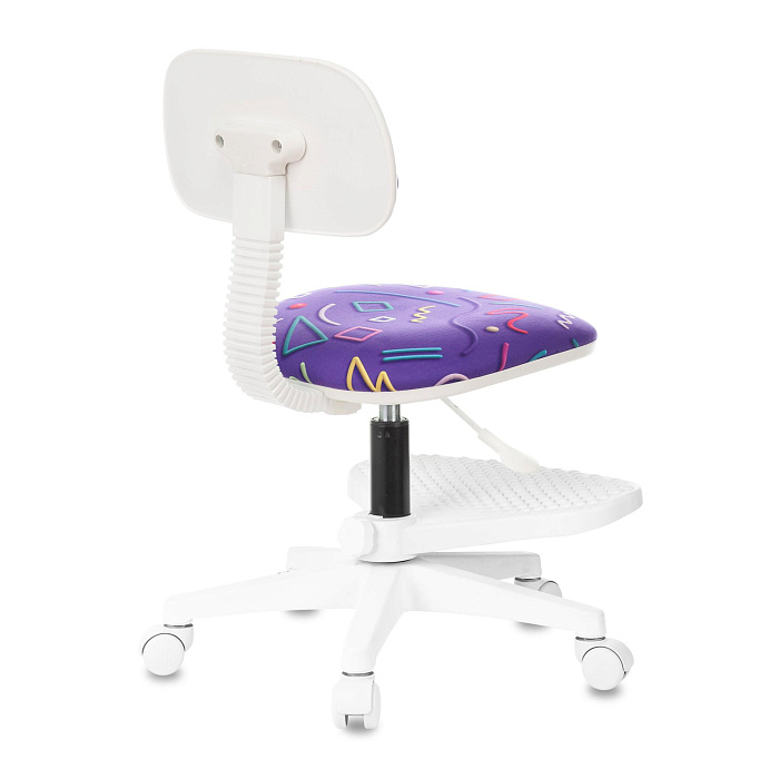 Кресло детское Бюрократ CH-W201NX/F с подставкой для ног (Purple/White) купить в интернет-магазине icover