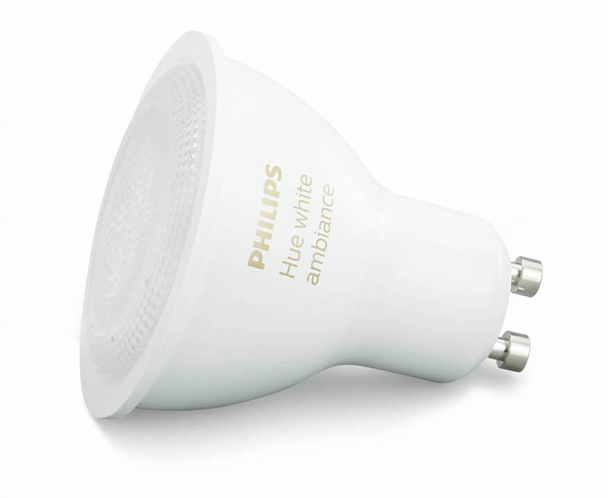 Умная светодиодная лампа Philips Hue White Ambiance Bluetooth GU10 (8718699628673) купить в интернет-магазине icover