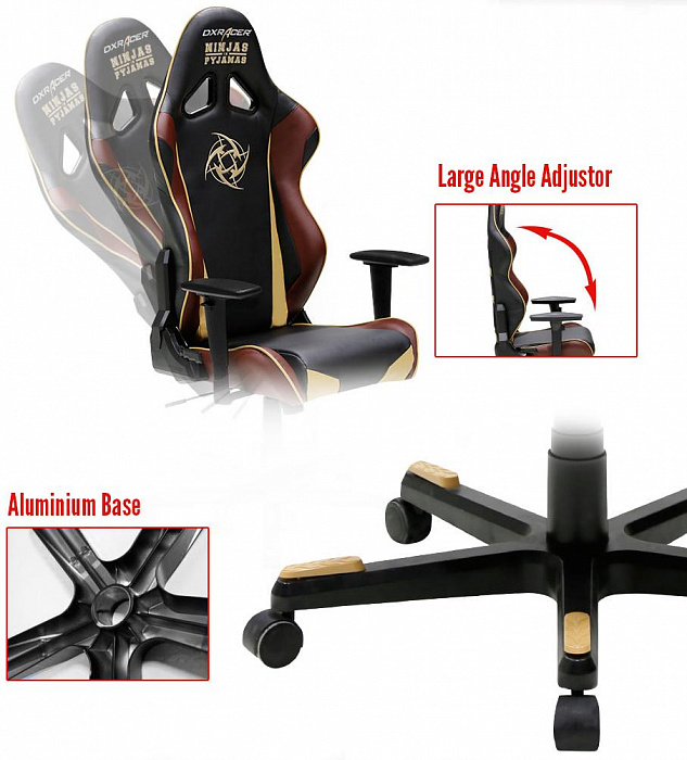DXRacer Special Edition OH/RE126/NCC/NIP - компьютерное игровое кресло (Coffee) купить в интернет-магазине icover