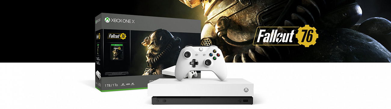 Игровая консоль Xbox One X 1Tb (FMP-00058) Fall Out 76 (White) купить в интернет-магазине icover