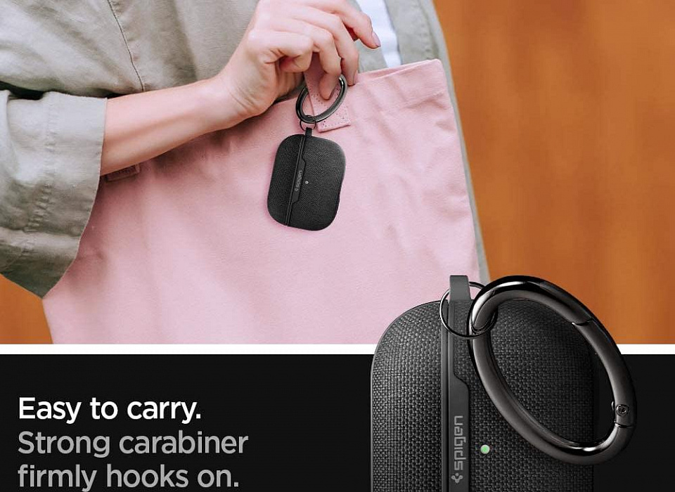 Чехол Spigen Urban Fit (ASD00572) для AirPods Pro (Black) купить в интернет-магазине icover