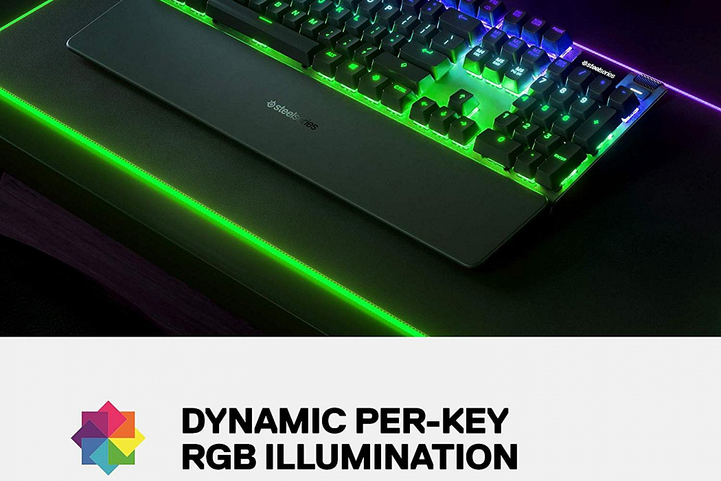 Игровая клавиатура SteelSeries Apex 7 Red Switch (Black) купить в интернет-магазине icover