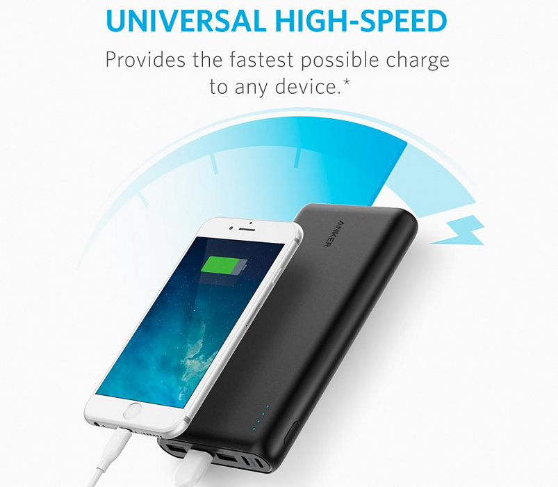 Внешний аккумулятор Anker PowerCore 26800 mAh A1277011 (Black) купить в интернет-магазине icover