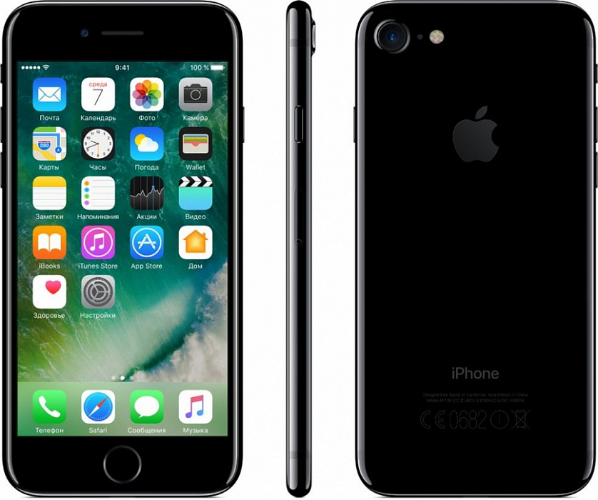 Смартфон Apple iPhone 7 128Gb (Jet Black) купить в интернет-магазине icover