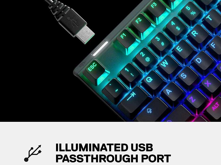 Игровая клавиатура SteelSeries Apex 7 Red Switch (Black) купить в интернет-магазине icover