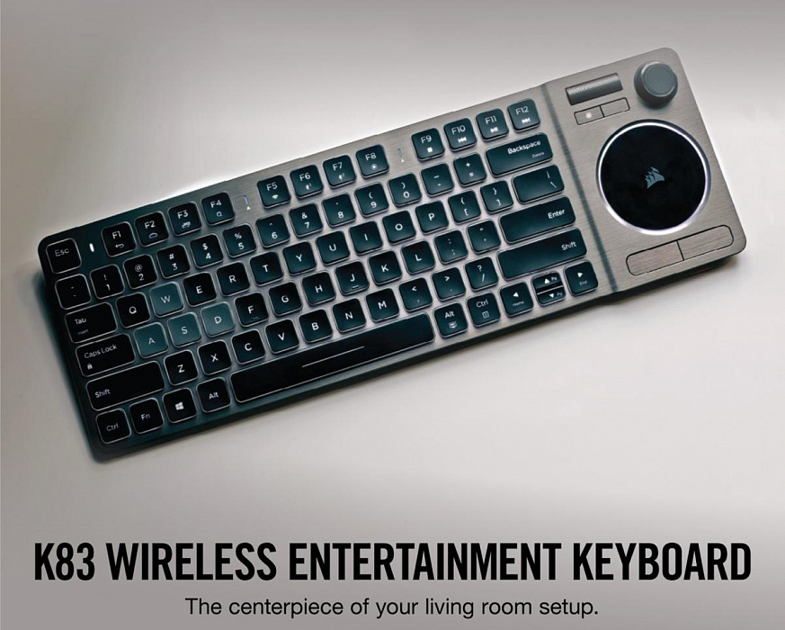 Беспроводная клавиатура Corsair K83 CH-9268046-RU (Grey) купить в интернет-магазине icover