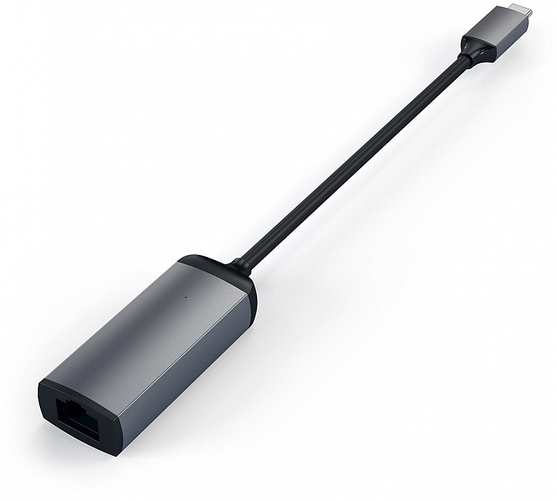 Адаптер Satechi Aluminium USB-C to Ethernet ST-TCENM (Space Gray) купить в интернет-магазине icover
