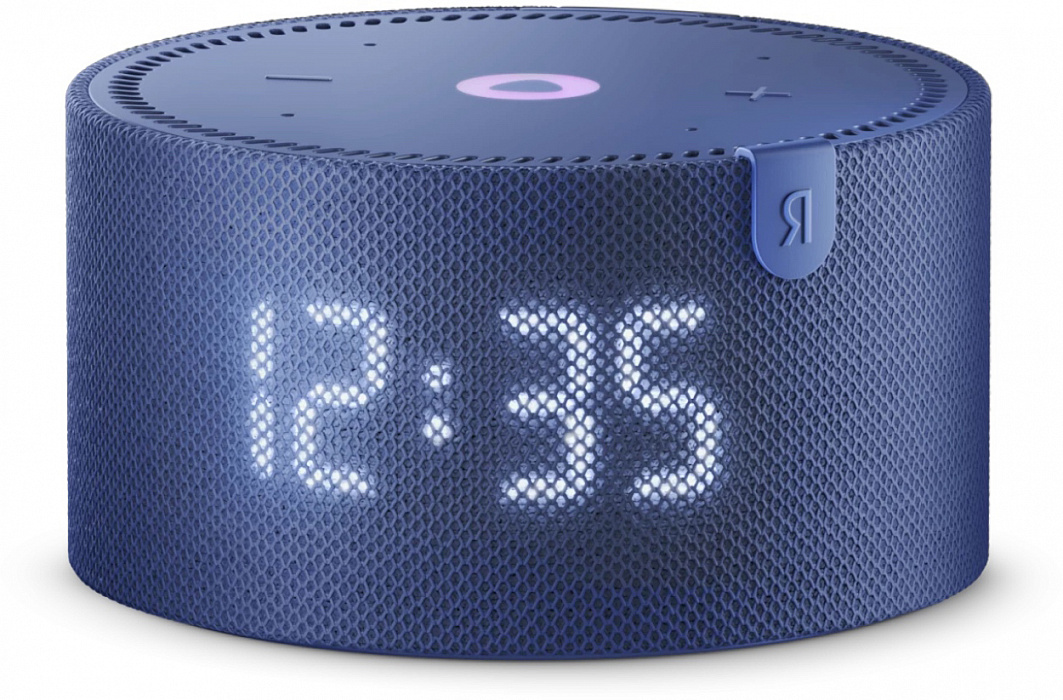 Умная колонка Яндекс.Новая Станция Мини с часами YNDX-00020 (Blue) купить в интернет-магазине icover