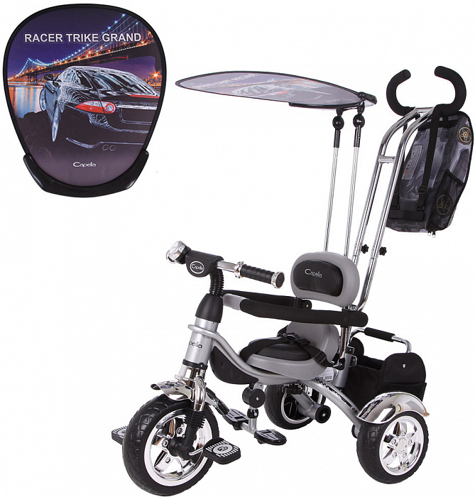 Capella Racer Trike Grand (GL000021180) - детский велосипед (Silver) купить в интернет-магазине icover