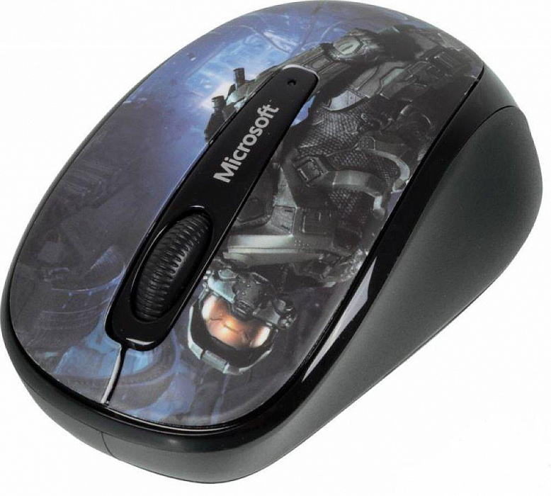 Microsoft Wireless Mobile Mouse 3500 (GMF-00416) - беспроводная мышь (Halo Limited Edition) купить в интернет-магазине icover