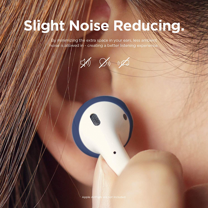 Держатель Elago Secure Fit (EAP-PADSM-JINP) для наушников Apple AirPods (Jean Indigo/Peach) купить в интернет-магазине icover