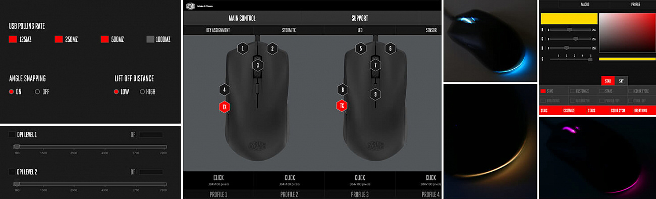 Игровая мышь Cooler Master MasterMouse S SGM-2006-KSOA1 (Black) купить в интернет-магазине icover