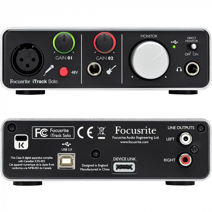 Focusrite iTrack Studio - студийный комплект для звукозаписи купить в интернет-магазине icover