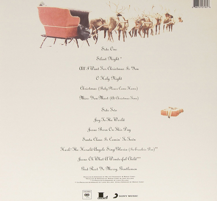 Виниловая пластинка Mariah Carey - Merry Christmas (Deluxe Anniversary Edition) (2015) купить в интернет-магазине icover