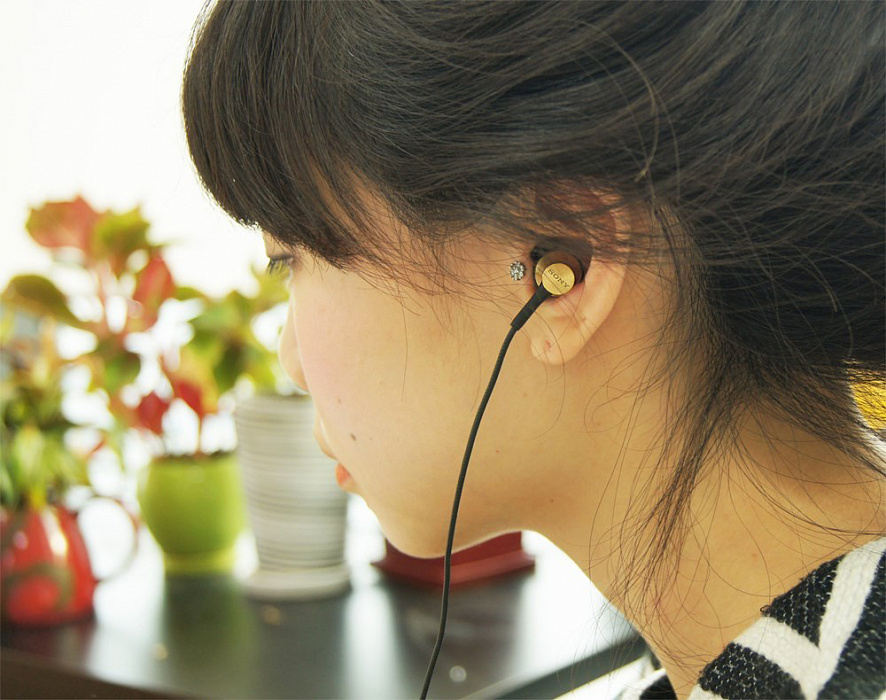 Sony MDR-EX650 AP - наушники-вкладыши (Black/Brass Brown) купить в интернет-магазине icover