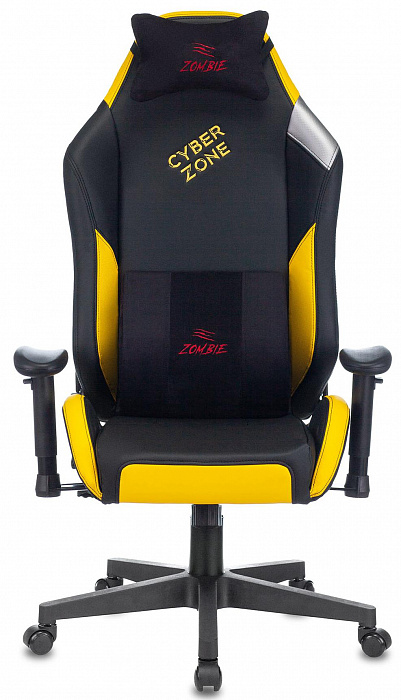 Игровое кресло Бюрократ Zombie HERO CYBERZONE PRO (Black/Yellow) купить в интернет-магазине icover