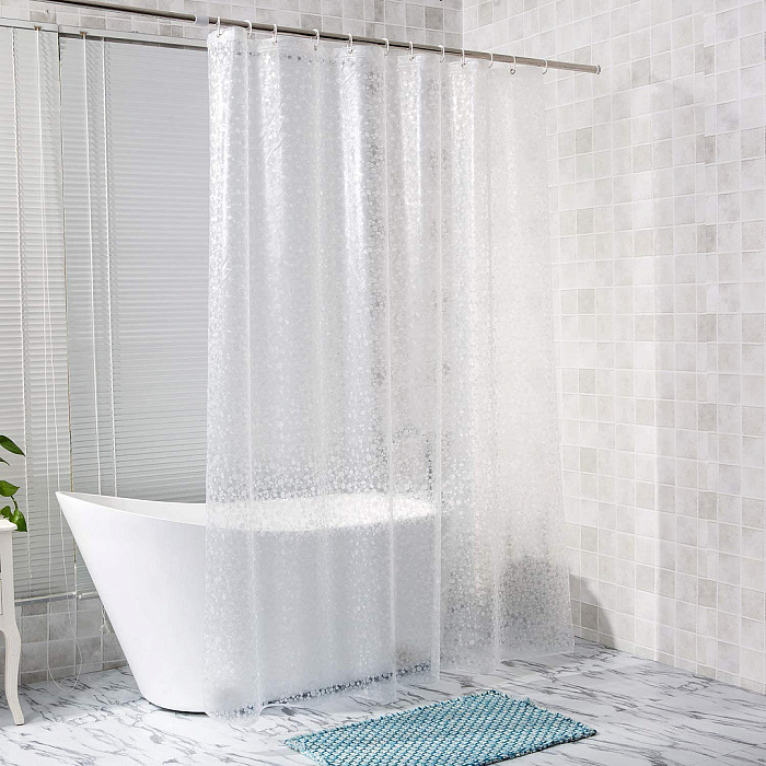 Штора для ванной комнаты Ridberg Ракушка PEVA 180 x 200 см (Clear) купить в интернет-магазине icover