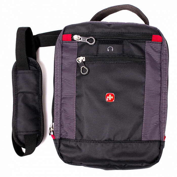 Wenger Vertical boarding bag (1092238) – сумка дорожная (Black/Grey) купить в интернет-магазине icover