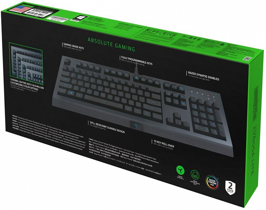 Игровая клавиатура Razer Cynosa Lite RZ03-02741500-R3R1 (Black) купить в интернет-магазине icover