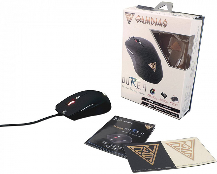 Gamdias Ares Essential + Ourea Optical (GKC6000 16784-05000-51000) - игровая клавиатура и мышь (Black) купить в интернет-магазине icover