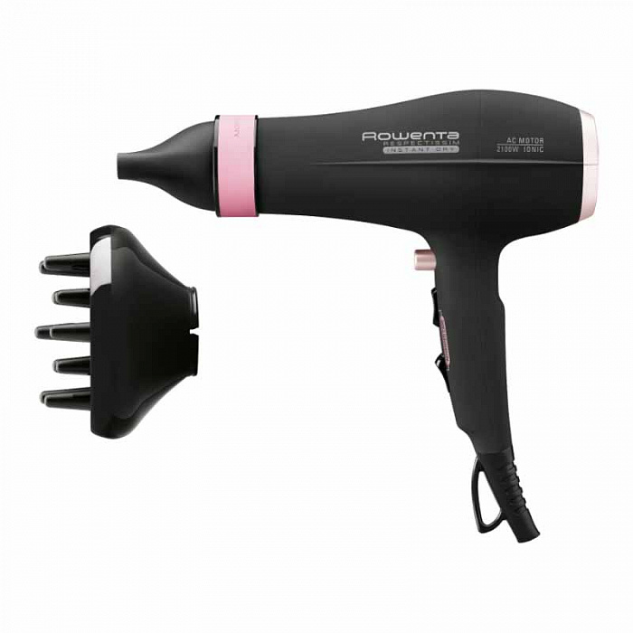 Rowenta Respectissim Instant Dry (CV 6080D0) - фен для волос (Black) купить в интернет-магазине icover