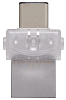 Внешний накопитель Kingston DataTraveler microDuo 3C USB 3.1/USB Type-C 128Gb DTDUO3C/128GB (Silver) купить в интернет-магазине icover