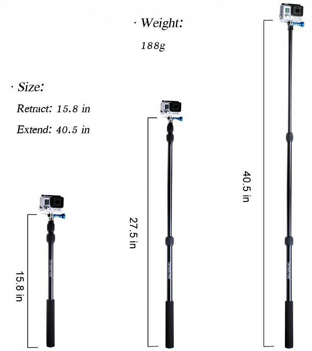 Монопод Smatree Smapole S1 (Black) купить в интернет-магазине icover