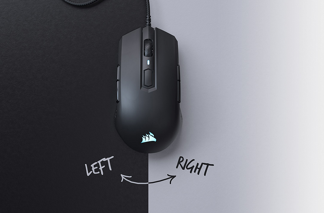 Игровая мышь Corsair Gaming Ambidextrous M55 RGB CH-9308011-EU (Black) купить в интернет-магазине icover