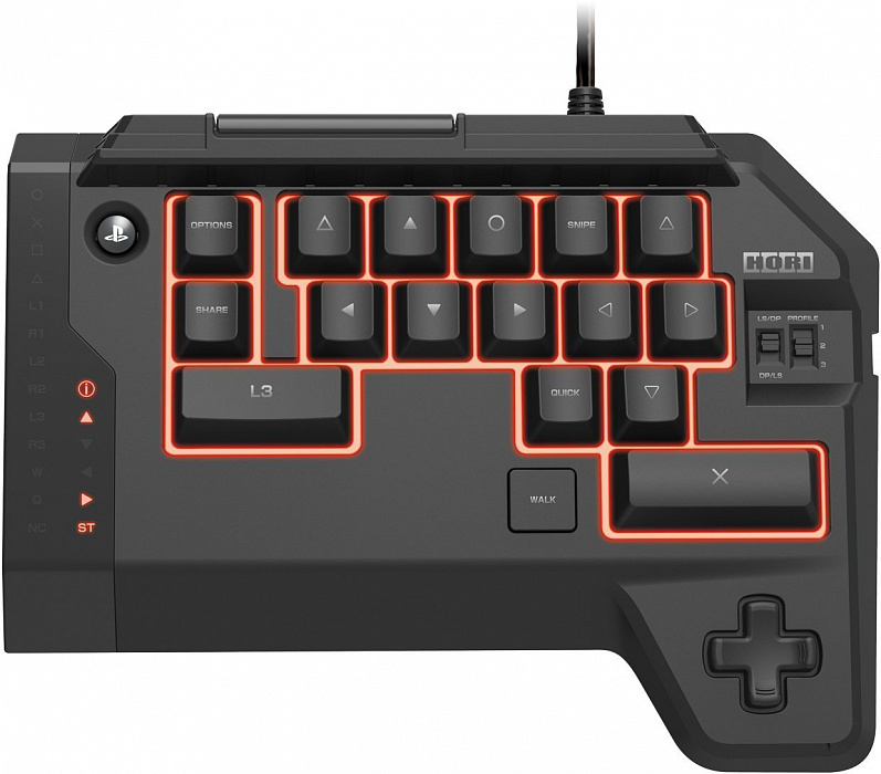 Hori T.A.C.4 (PS4-008E) - игровая мышь и кейпад для PS4 (Black) купить в интернет-магазине icover