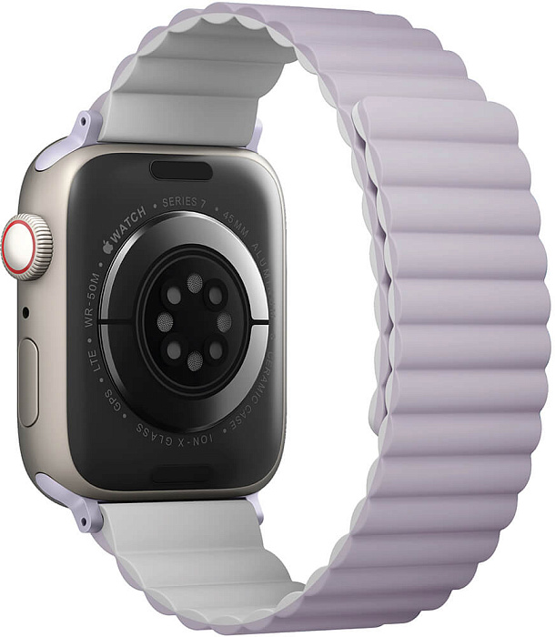 Ремешок Uniq Revix reversible Magnetic (45MM-REVLILWHT) для Apple Watch 42/44/45 mm (Lilac/White) купить в интернет-магазине icover