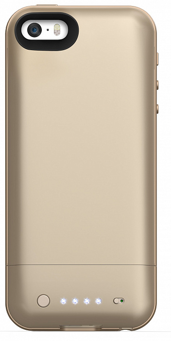 Mophie Juice Pack Air - чехол-аккумулятор для iPhone 5/5S (Gold) купить в интернет-магазине icover