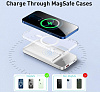 Внешний аккумулятор Baseus Magnetic Wireless Charging 10000mAh PPMT-02 (White) купить в интернет-магазине icover