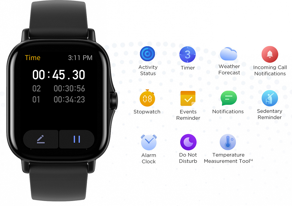 Умные часы Xiaomi Amazfit GTS 2e (Black) купить в интернет-магазине icover